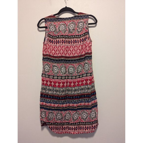 Boho Style Sleeveless Dress By Beachlunchlounge Small Ethnic Print - Picture 2 of 4